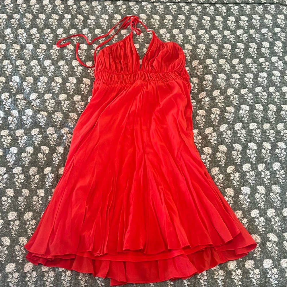 Red Versona Halter neck dress